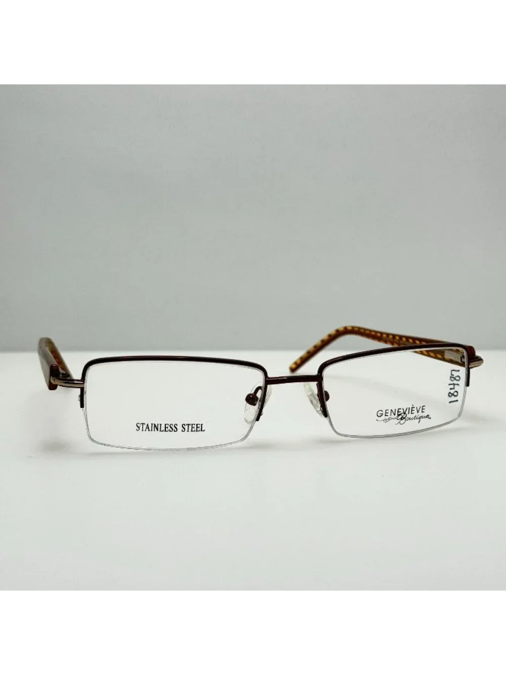 Genevieve Spa Brown Gold Eyeglasses Eye Glasses Frames 56-19-150